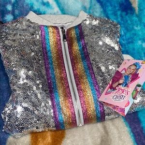 JOJO SIWA NWT Sequin Jacket size XS 4/5